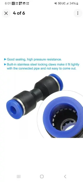 639664324209 UXCELL Push Connect Fitting Release Pneumatic #3