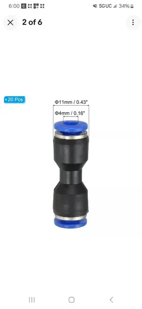 639664324209 UXCELL Push Connect Fitting Release Pneumatic