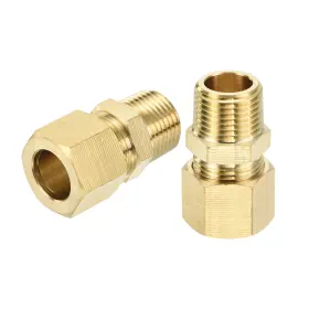 640283360776 UXCELL Tube Od Npt Male Compression Fitting