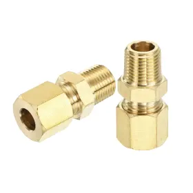 640283360820 UXCELL Tube Od Npt Male Compression Fitting