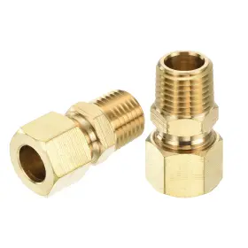 640283360967 UXCELL Tube Od Npt Male Compression Fitting