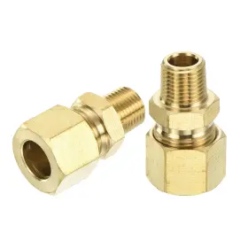 640283360998 UXCELL Tube Od Npt Male Compression Fitting