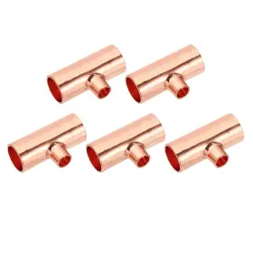 640283546224 UXCELL Reducing Tee Copper Fitting Pipe Tube