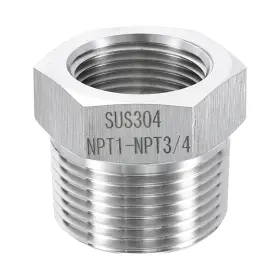678202122204 UXCELL Steel Reducer Hex Bushing Npt Male Female