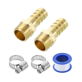 678202189511 UXCELL Hose Barb Fittings Male Thread Connector