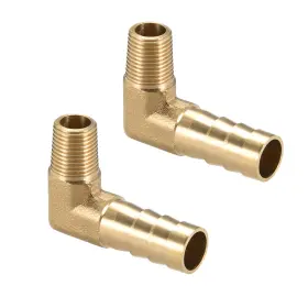 678202646939 UXCELL Barb Hose Fitting Elbow Barbed Male Pipe