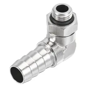 679134449063 UXCELL Copper Hose Barb Fitting Elbow Male Right