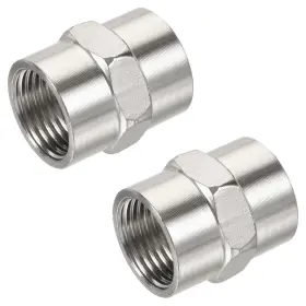 679134480899 UXCELL Steel Pipe Fitting Female Thread Hex