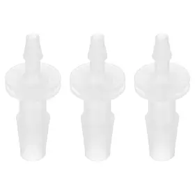 Uxcell 683867020567 Hose Barb Reducer 3 Pcs 1/4 Inch To 1/8 Id Connector Pipe Fitting White