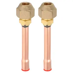 Uxcell 683867229939 3/8 Inch Sae 45 Degree Brass Pipe Fitting 2 Pcs Flare Connector Uxcell 683867229939 3/8 Inch Sae 45 Degree Brass Pipe Fitting 2 Pcs Flare Connector