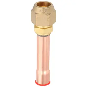 Uxcell 683867229960 5/8 Inch Sae 45 Degree Brass Pipe Fitting 1 Pcs Flare Connector