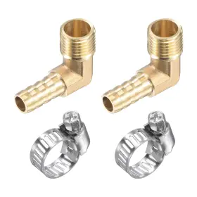 688391502824 UXCELL Hose Barb Fitting Elbow Male Thread Right