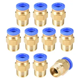 714998523129 UXCELL Male Straight Thread Push Joint Pneumatic