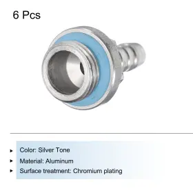 724117412852 UXCELL Hose Barb Thread Male Pipe Fitting #3