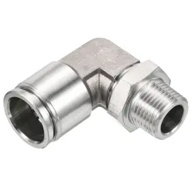 734301096133 UXCELL Male Thread Push Connect Fitting Elbow
