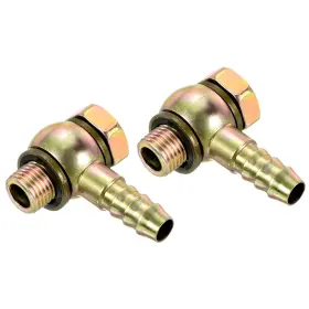 746453610396 UXCELL Barbed Male Thread Hose Fittings Elbow