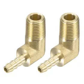 747709040875 UXCELL Hose Barb Fitting Elbow Npt Male Thread