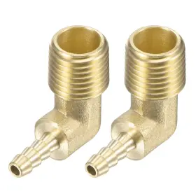 747709040899 UXCELL Hose Barb Fitting Elbow Npt Male Thread