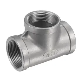 747709377353 UXCELL Npt Female Thread Steel Pipe Fitting Tee