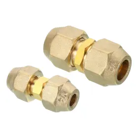 767153425318 UXCELL Pipe Extension Joint Connector Set Copper