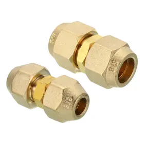 767153425370 UXCELL Pipe Extension Joint Connector Set Copper