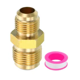 Uxcell 767153637094 3/8 Inch Male Flare X 1/2 Connector Brass Adapter Reducing Uxcell 767153637094 3/8 Inch Male Flare X 1/2 Connector Brass Adapter Reducing