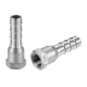 783243072941 UXCELL Steel Hose Barb Fittings Couplers Female