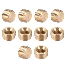 783243747931 UXCELL Pipe Fitting Hex Counter Sunk Plug Male