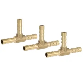 783243829194 UXCELL Tee Barb Hose Fitting Adapter Union Split