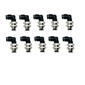 768362919162 VETLEY Pneumatic Bulkhead Union Elbow Push Od