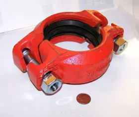 2-1-2-73-107V VICTAULIC Grooved Pipe Coupling Steel Kpa