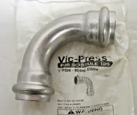 P586 VICTAULIC VIC-PRESS Steel Elbow Hnbr Seal