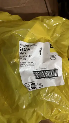 25255 VIEGA Megapress Elbow Carbon Steel