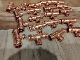 77402 VIEGA Pro Press Copper Tee Pack #2