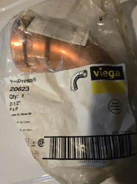 20623 VIEGA PROPRESS Copper Fitting