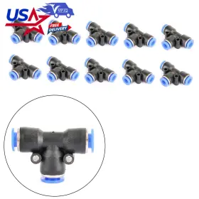 I020-A014 VIPJQ Pneumatic Air Push Connect Fitting Od Tee