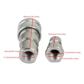 I020-A017 VIPJQ Npt Disconnect Hydraulic Couplings Couplers #2
