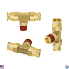 Visit The Siptenk Store S-T-TON002 3/8 Inch Od X 1/4 Npt Tee