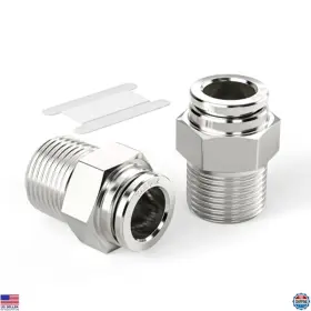 PL1-2-N3 VISIT THE TAILONZ PNEUMATIC STORE Steel Male Elbow