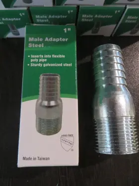 MAS100 WATER SOURCE Male Adapters Steel Mnpt Barb