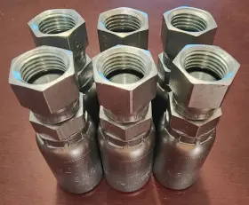 CS09-6X6 WEATHERHEAD Hyd Crimp Fitting Straight Jic Hose