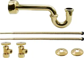 D1538L-01 WESTBRASS Pedestal Sink Lavatory Supply Line Trap