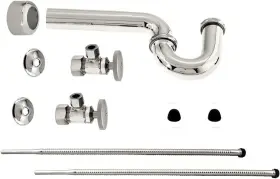 D1538L-05 WESTBRASS Pedestal Sink Lavatory Supply Line Trap