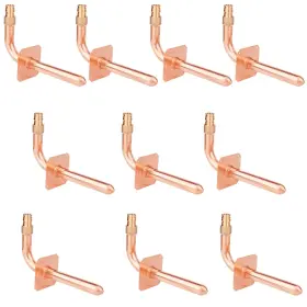 WHK-P28N-A WHK Pex Copper Stub Elbows Wall Flange