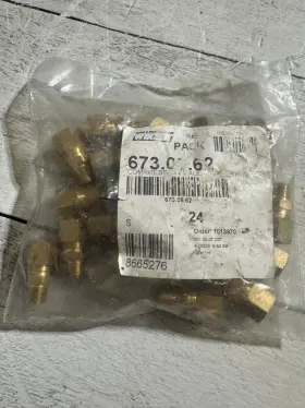 Winzer 673.09.62 24pc Brass Compression Male Connector Fitting 3/8 Npt New