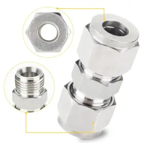 627145155941 YOEBOR Metalwork Steel Compression Tube Fitting #2