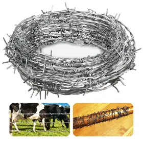 792094987052 YOWLIEU Point Barbed Wire Gauge Barb Roll Feet