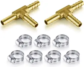 3-8-I-4-PCS YUANTENHWY Barb Tee Fittings