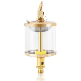 Yuchengtech Yucheng742 1/4 Inch Pt Sight Gravity Drip Feed Oiler Thread Needle Valve 200ml Yuchengtech Yucheng742 1/4 Inch Pt Sight Gravity Drip Feed Oiler Thread Needle Valve 200ml