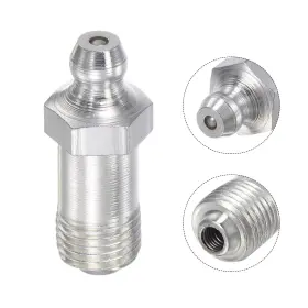 617662385910 ZAPLYTE Thread Hydraulic Grease Fitting Steel